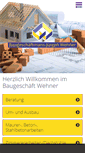 Mobile Screenshot of baugeschaeft-wehner.de